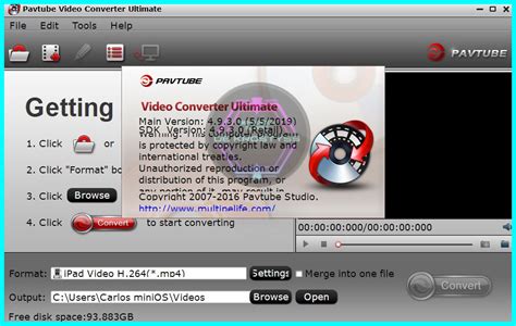 Download the costless version of Portable Pavtube Video Converter Ultimate 4.